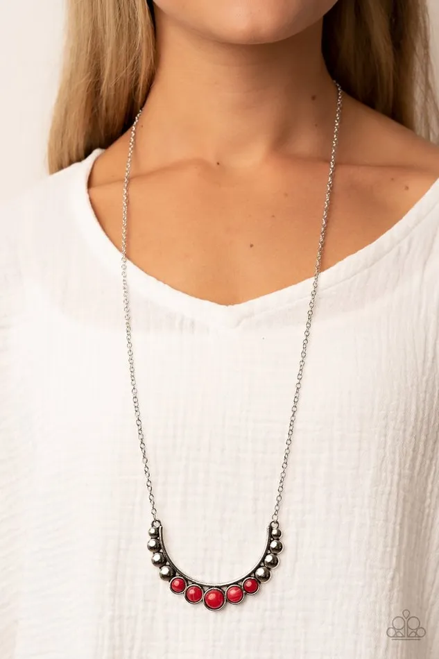 Necklaces Paparazzi Jewelry Paparazzi Necklace Horseshoe Bend Red