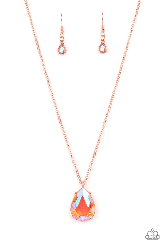 Necklaces Paparazzi Jewelry Paparazzi Necklace Illustrious Icon Copper