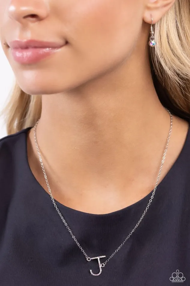 Necklaces Paparazzi Jewelry Paparazzi Necklace INITIALLY Yours J Multi