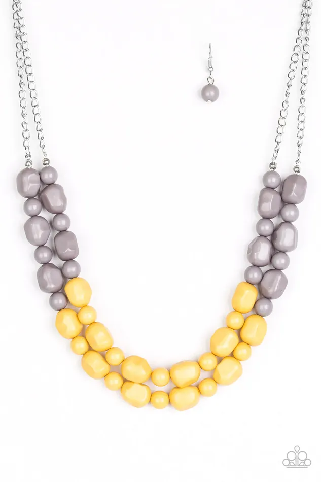 Necklaces Paparazzi Jewelry Paparazzi Necklace Island Excursion Yellow