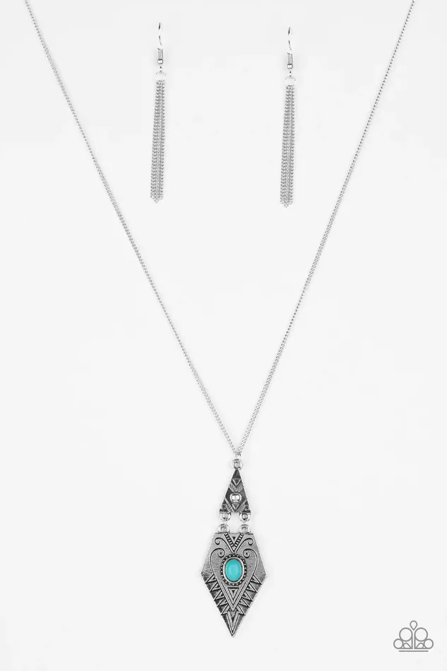 Necklaces Paparazzi Jewelry Paparazzi Necklace Just A Mirage Blue