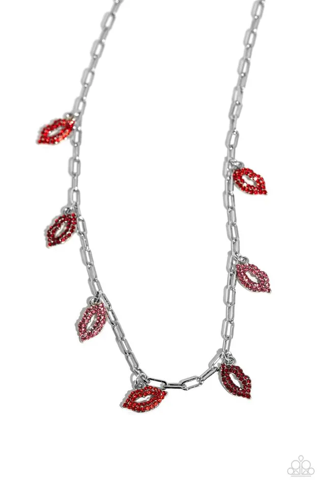Necklaces Paparazzi Jewelry Paparazzi Necklace KISS the Mark Red Necklaces Paparazzi Jewelry Paparazzi Necklace KISS the Mark Red