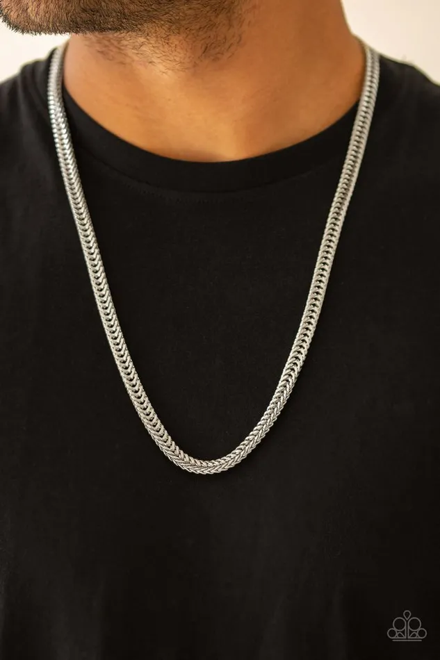 Necklaces Paparazzi Jewelry Paparazzi Necklace Knockout King Silver