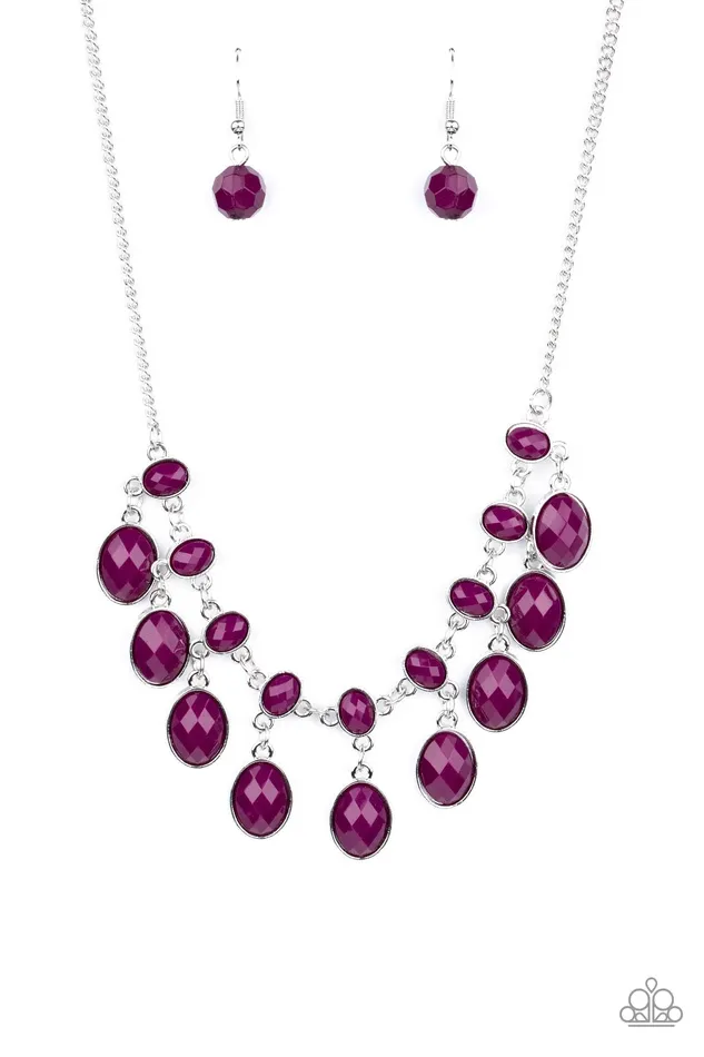 Necklaces Paparazzi Jewelry Paparazzi Necklace Lady of the POWERHOUSE Purple