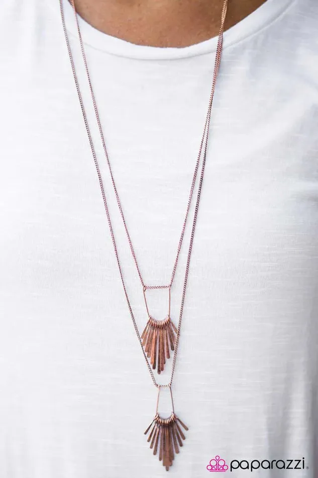 Necklaces Paparazzi Jewelry Paparazzi Necklace Like It OAR Not Copper