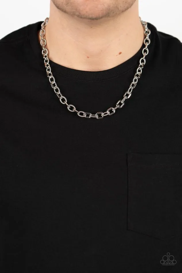 Necklaces Paparazzi Jewelry Paparazzi Necklace Modern Motorhead Silver
