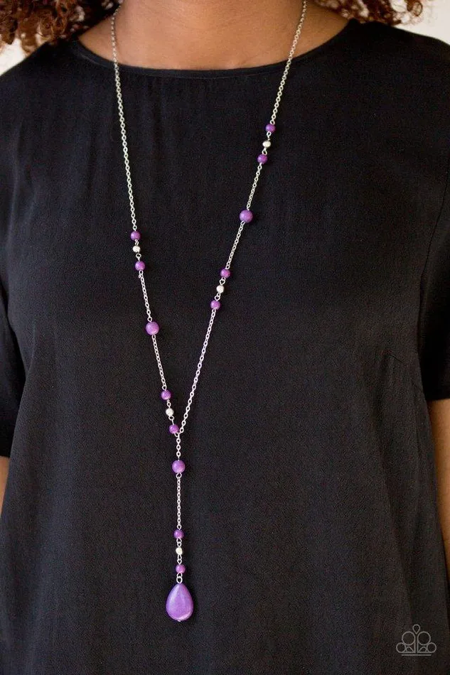 Necklaces Paparazzi Jewelry Paparazzi Necklace Modern Mountaineer Purple