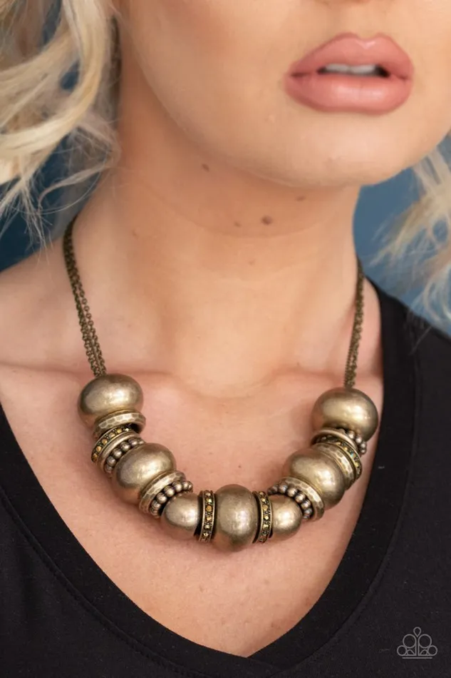Necklaces Paparazzi Jewelry Paparazzi Necklace Only The Brave Brass