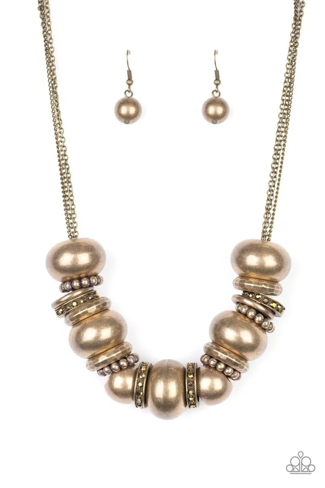 Necklaces Paparazzi Jewelry Paparazzi Necklace Only The Brave Brass Necklaces Paparazzi Jewelry Paparazzi Necklace Only The Brave Brass