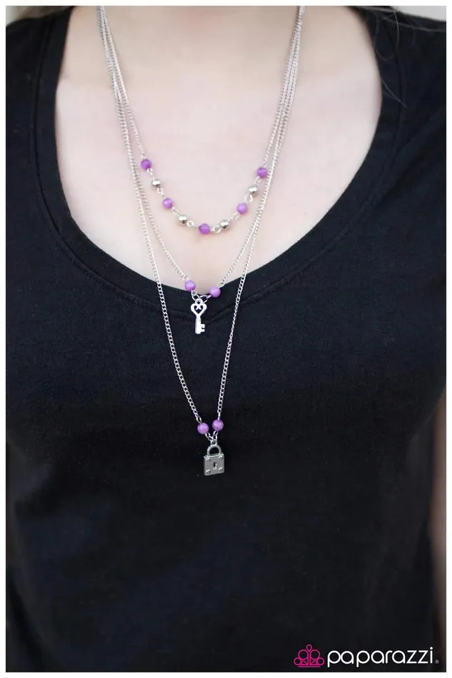 Necklaces Paparazzi Jewelry Paparazzi Necklace Our Little Secret Purple