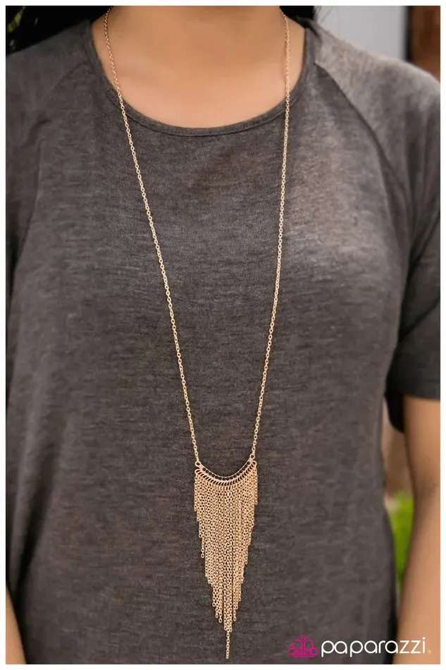 Necklaces Paparazzi Jewelry Paparazzi Necklace Out Of My Way Gold