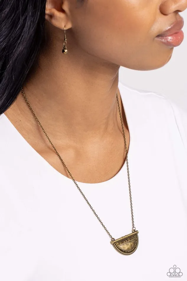 Necklaces Paparazzi Jewelry Paparazzi Necklace Raise Your Banner Brass