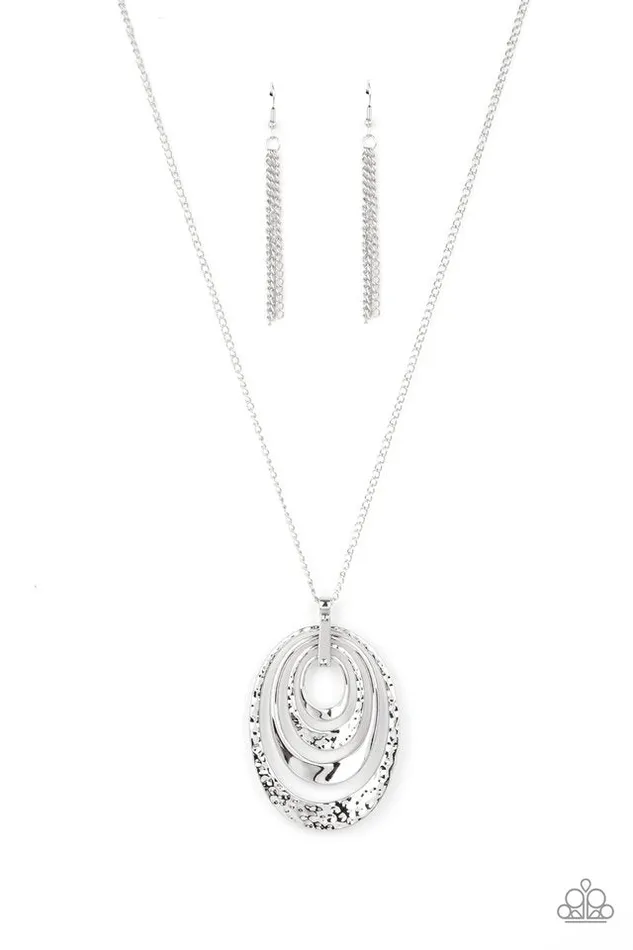Necklaces Paparazzi Jewelry Paparazzi Necklace Renegade Ripples Silver Necklaces Paparazzi Jewelry Paparazzi Necklace Renegade Ripples Silver