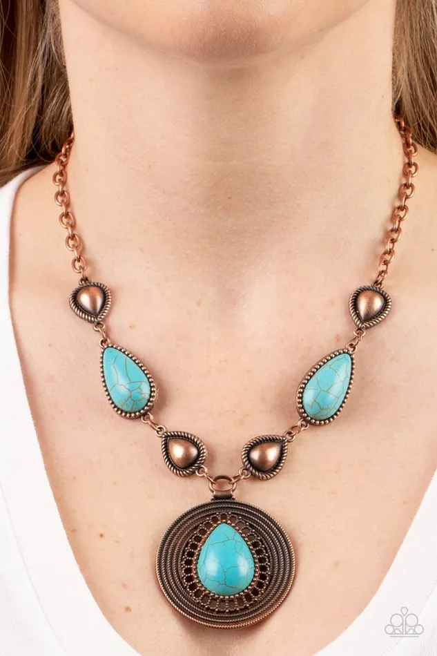 Necklaces Paparazzi Jewelry Paparazzi Necklace Saguaro Soul Trek Copper