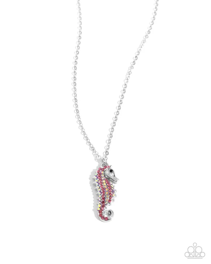 Necklaces Paparazzi Jewelry Paparazzi Necklace Seahorse Sailor Pink Necklaces Paparazzi Jewelry Paparazzi Necklace Seahorse Sailor Pink