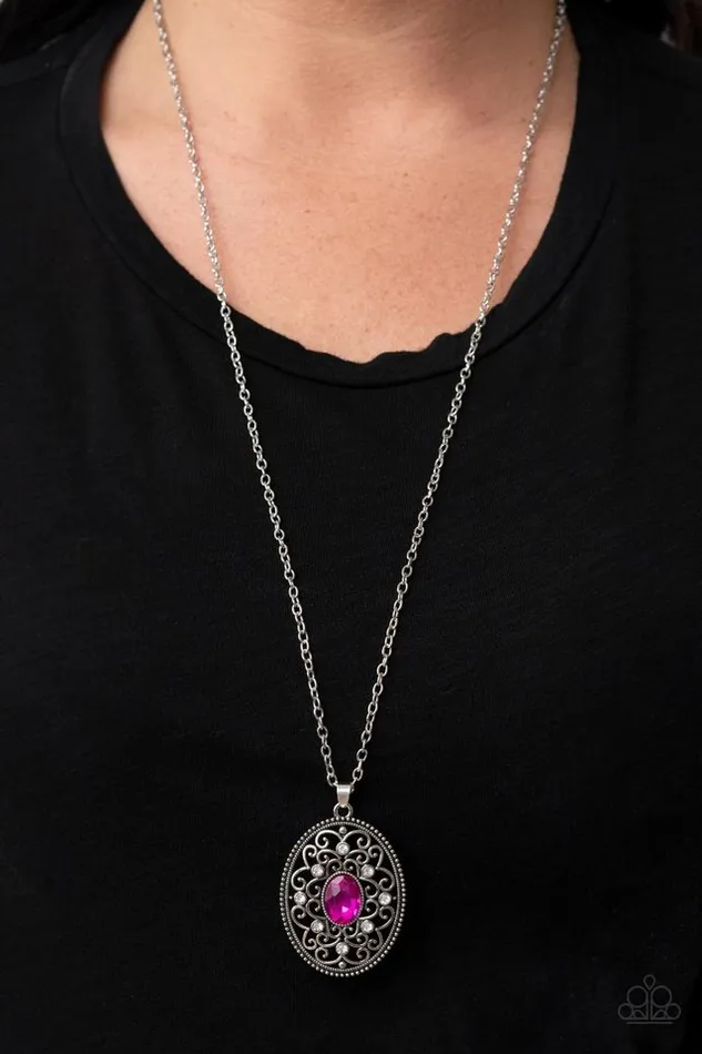 Necklaces Paparazzi Jewelry Paparazzi Necklace Sonata Swing Pink