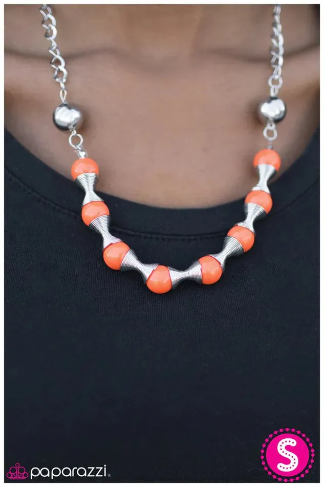 Necklaces Paparazzi Jewelry Paparazzi Necklace Spring To Mind Orange