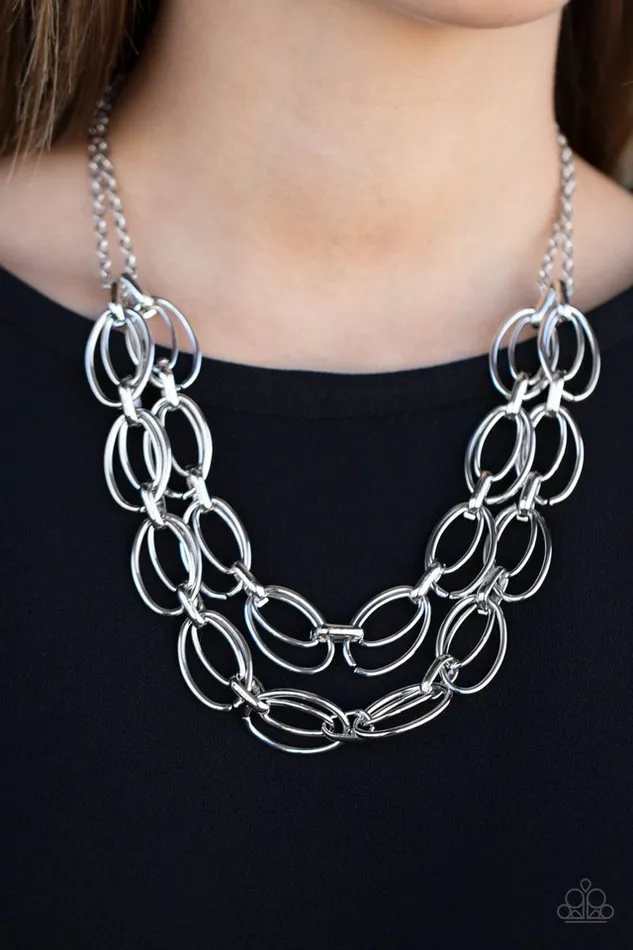 Necklaces Paparazzi Jewelry Paparazzi Necklace Status Quo Silver