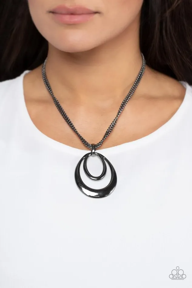 Necklaces Paparazzi Jewelry Paparazzi Necklace Suburban Storm Black