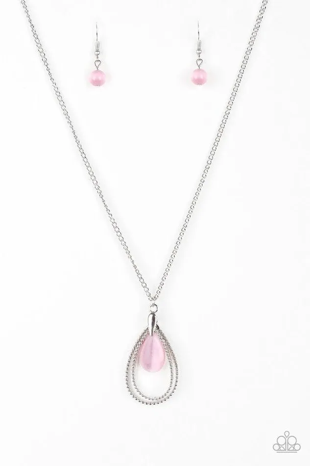 Necklaces Paparazzi Jewelry Paparazzi Necklace Teardrop Tranquility Pink Necklaces Paparazzi Jewelry Paparazzi Necklace Teardrop Tranquility Pink