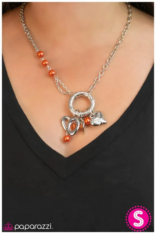 Necklaces Paparazzi Jewelry Paparazzi Necklace The Charmed Life Orange