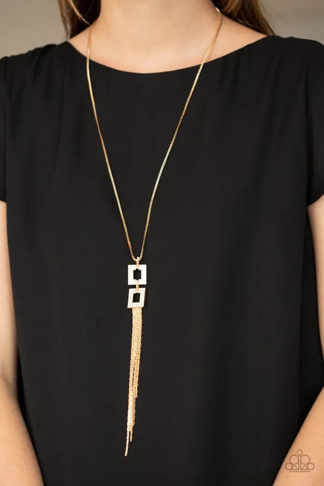 Necklaces Paparazzi Jewelry Paparazzi Necklace Times Square Stunner Gold