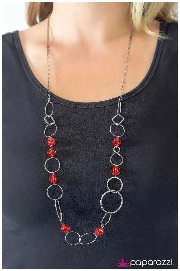 Necklaces Paparazzi Jewelry Paparazzi Necklace Today Is A New Day Red
