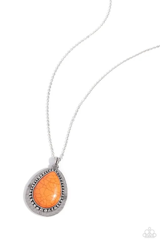 Necklaces Paparazzi Jewelry Paparazzi Necklace Western Wilderness Orange Necklaces Paparazzi Jewelry Paparazzi Necklace Western Wilderness Orange