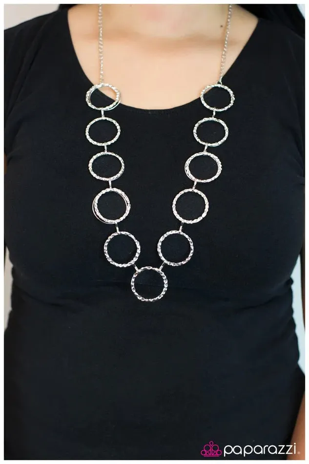 Necklaces Paparazzi Jewelry Paparazzi Necklace When the Going Gets Tough Silver