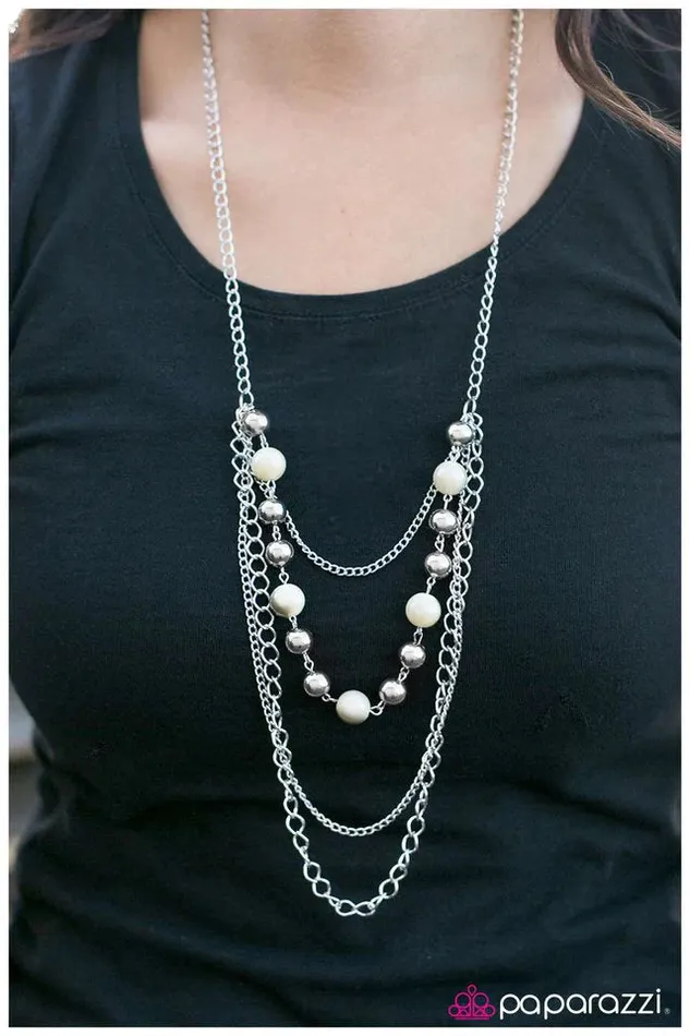 Necklaces Paparazzi Necklace Betwixt White Paparazzi Jewelry