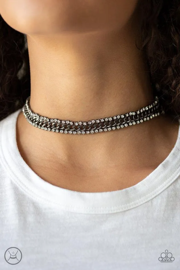 Necklaces Paparazzi Necklace EmpoHERment Black Paparazzi Jewelry