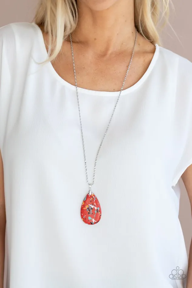 Necklaces Paparazzi Necklace Extra Elemental Red Paparazzi Jewelry