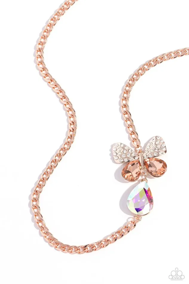 Necklaces Paparazzi Necklace Fluttering Finesse Rose Gold Paparazzi Jewelry Necklaces Paparazzi Necklace Fluttering Finesse Rose Gold Paparazzi Jewelry