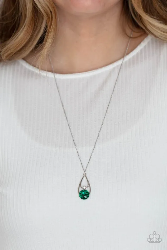Necklaces Paparazzi Necklace Gala Gleam Green Paparazzi Jewelry