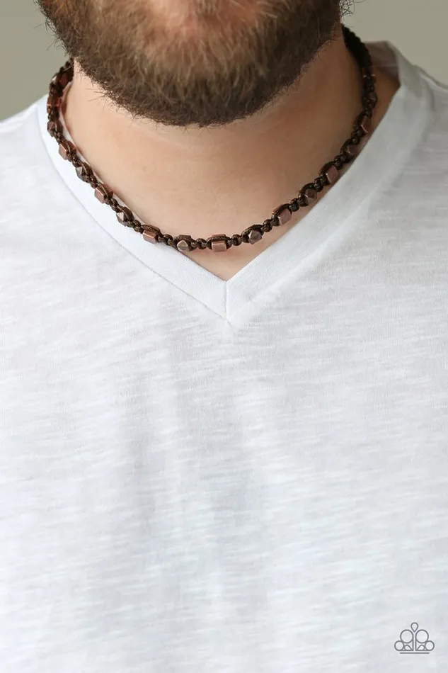 Necklaces Paparazzi Necklace Grunge Rush Brown Paparazzi Jewelry