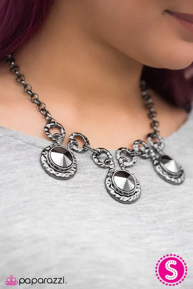 Necklaces Paparazzi Necklace Hypnotized Black Paparazzi Jewelry
