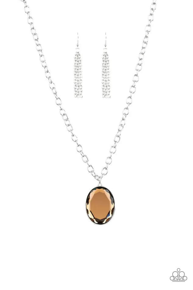 Necklaces Paparazzi Necklace Light As HEIR Brown Paparazzi Jewelry