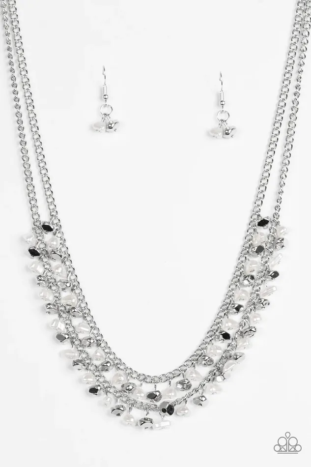 Necklaces Paparazzi Necklace Majestic Marinas White Paparazzi Jewelry