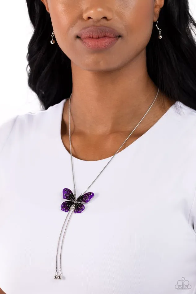 Necklaces Paparazzi Necklace Suspended Shades Black Paparazzi Jewelry