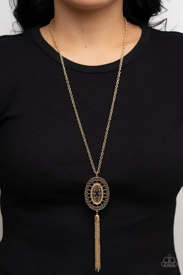 Necklaces Paparazzi Necklace Whimsically Wistful Gold Paparazzi Jewelry