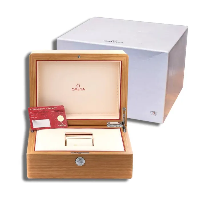 Omega Speedmaster Mark II CoAxial Chronograph 424mm Watch Ref 32720435001001 Grey Dial Stainless Steel 18k Rose Gold Bracelet Omega Bracelets