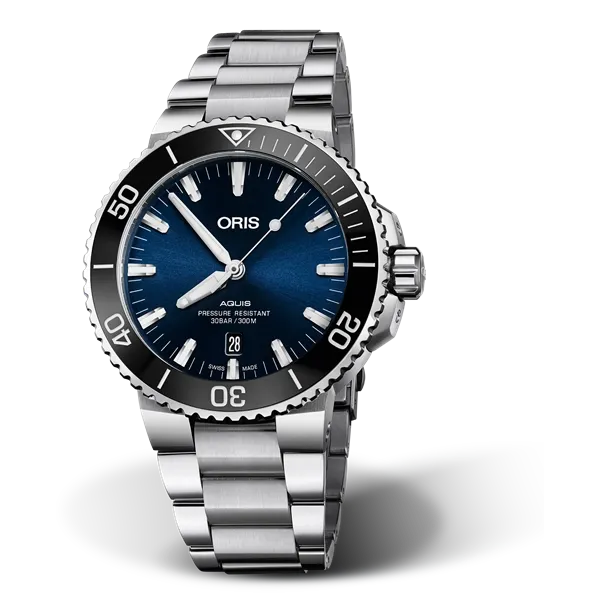 Oris Aquis Date Watch Blue Dial 435mm Automatic Oris Watches