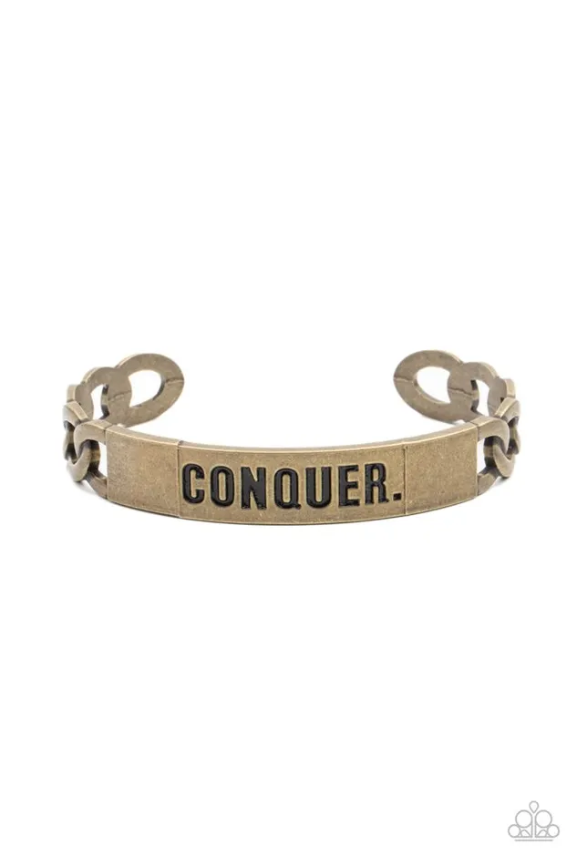 Paparazzi Bracelet Conquer Your Fears Brass Paparazzi Jewelry Bracelets Paparazzi Bracelet Conquer Your Fears Brass Paparazzi Jewelry Bracelets