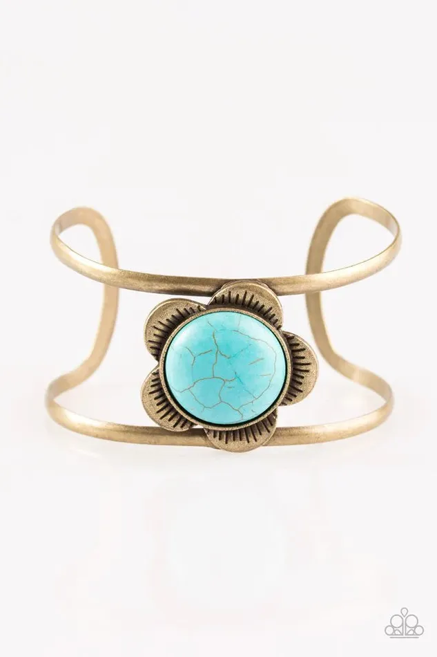 Paparazzi Bracelet Desert Blooms Brass Paparazzi Jewelry Bracelets