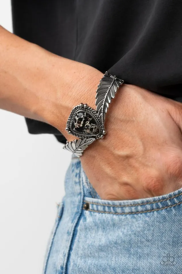 Paparazzi Bracelet Desert Roost Black Paparazzi Jewelry Bracelets