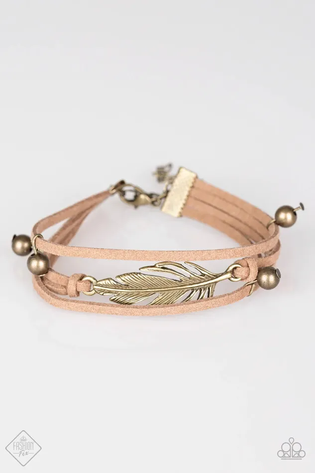 Paparazzi Bracelet Fearless Falcon Brass Paparazzi Jewelry Bracelets