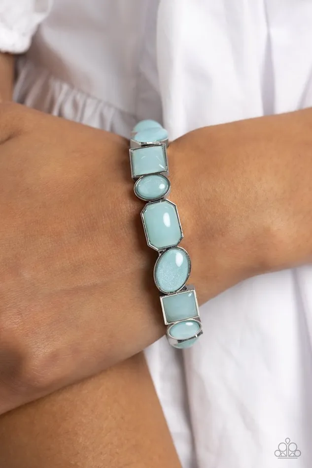 Paparazzi Bracelet Giving Geometrics Blue Paparazzi Jewelry Bracelets