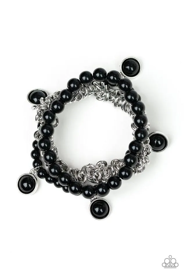 Paparazzi Bracelet Good Vibes Only Black Paparazzi Jewelry Bracelets