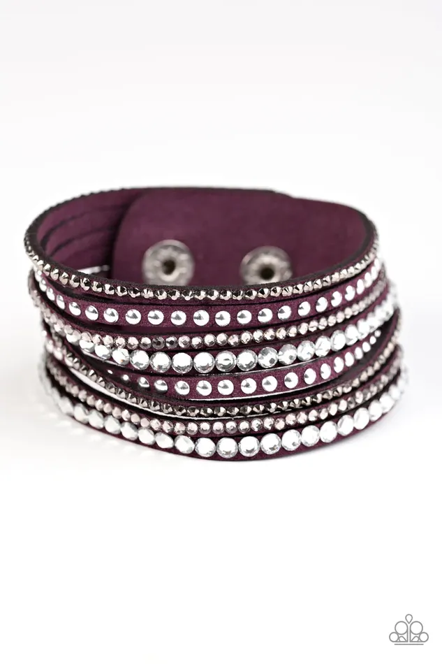Paparazzi Bracelet Guitars and Glitter Purple Paparazzi Jewelry Bracelets