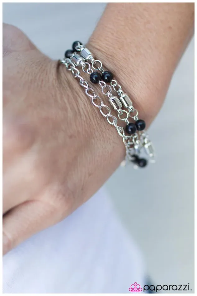 Paparazzi Bracelet Heard It Through The Grapevine Black Paparazzi Jewelry Bracelets